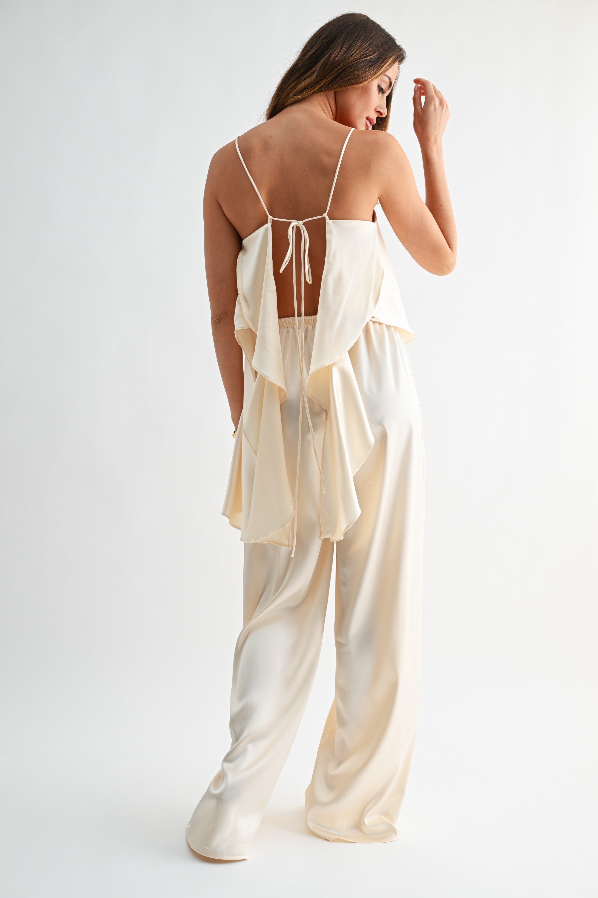 No More Parties Satin Set