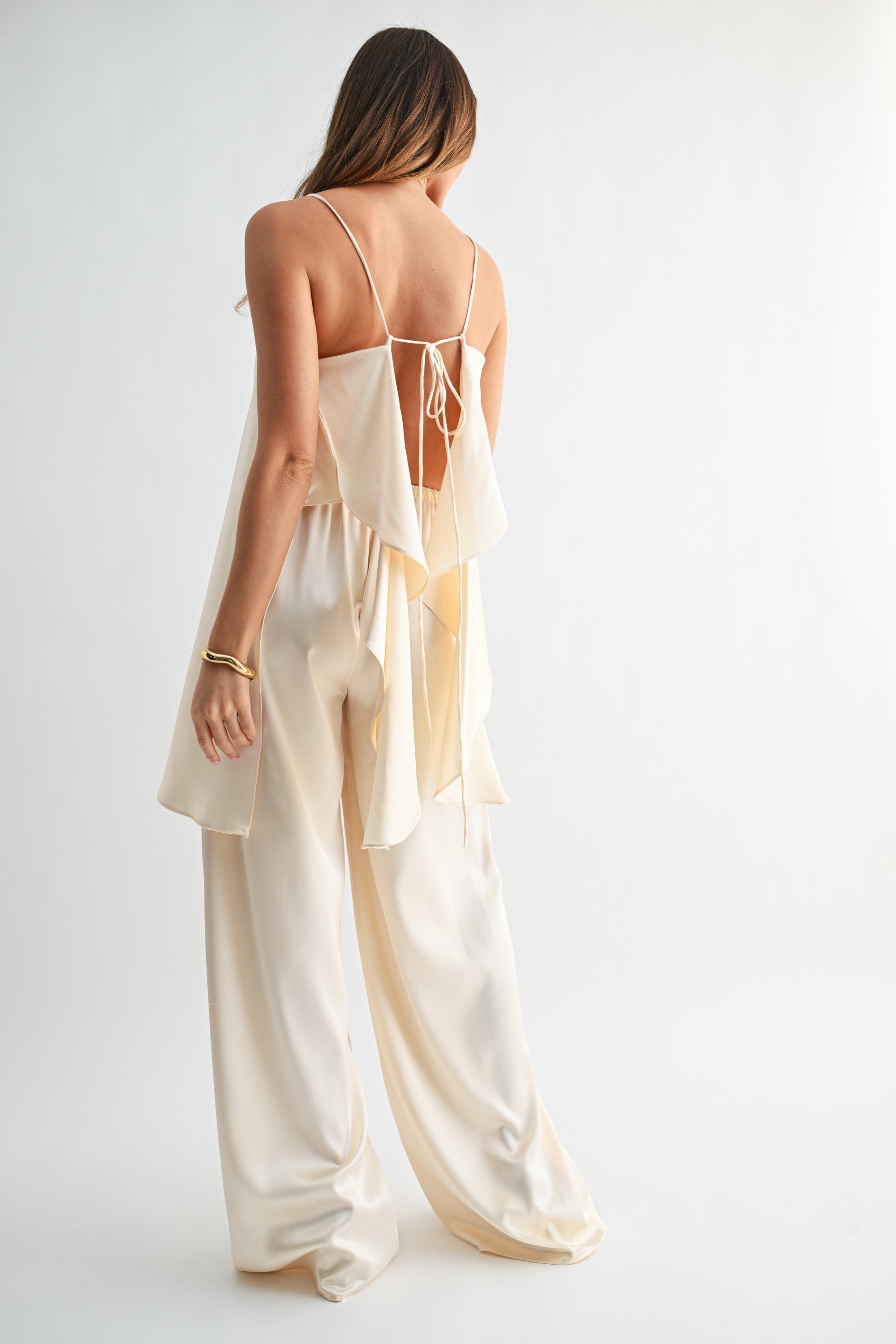 No More Parties Satin Set