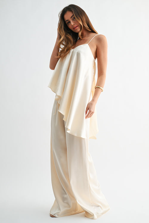 No More Parties Satin Set